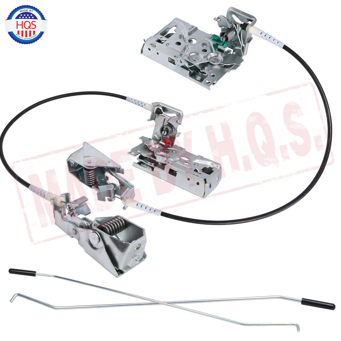 Right & Left Door Latch Lock & Cable Rod Kit For 92-97 Ford F-series Bronco