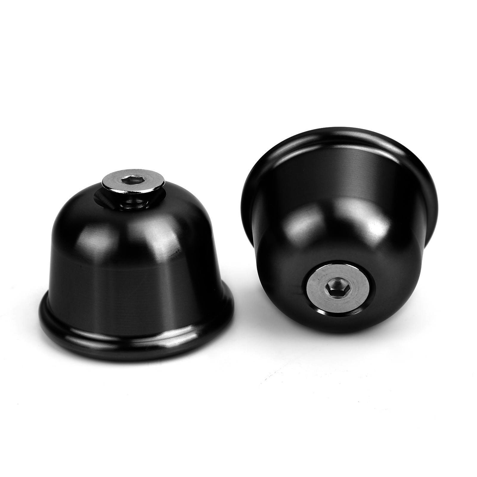CNC Black Bar End Caps for Triumph Bonneville Street Twin T100 T120 2016-2020