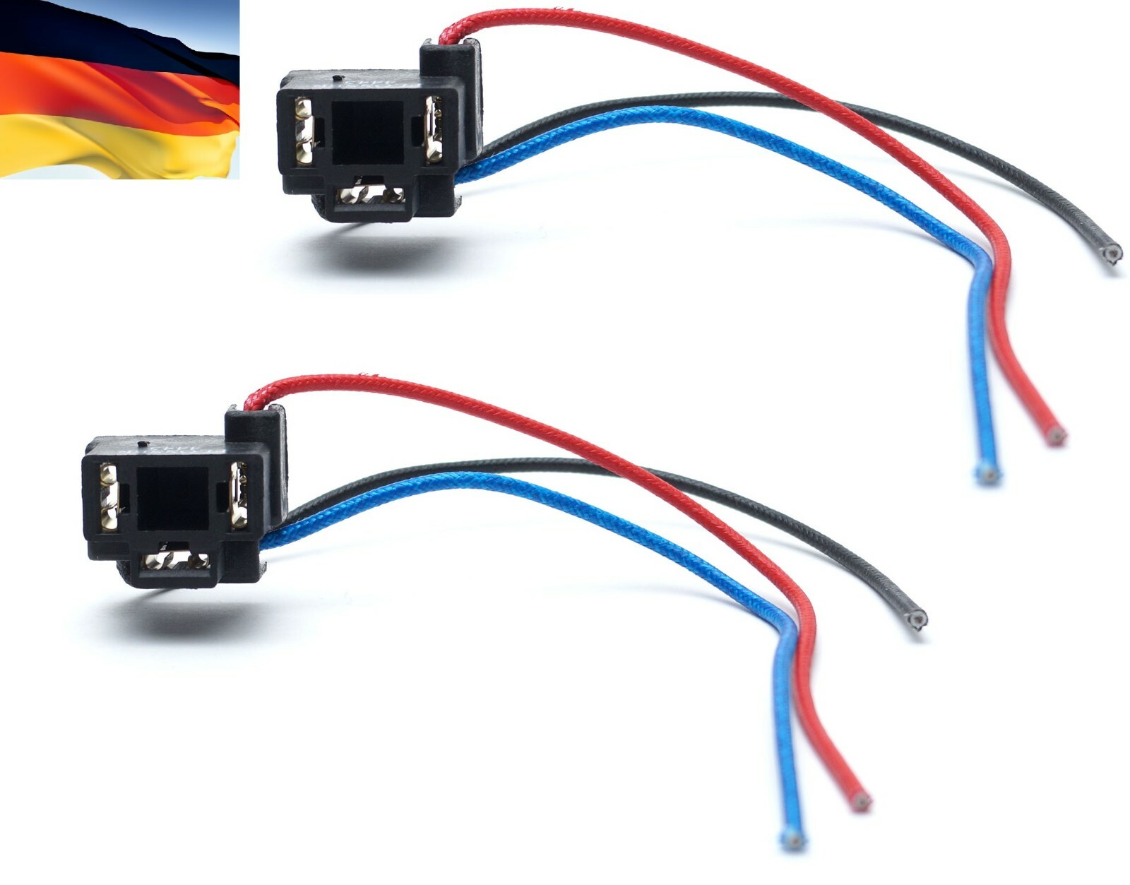 Flosser Wire Harness 4445 Pigtail Female 9003 HB2 H4 Head Light Connector Socket
