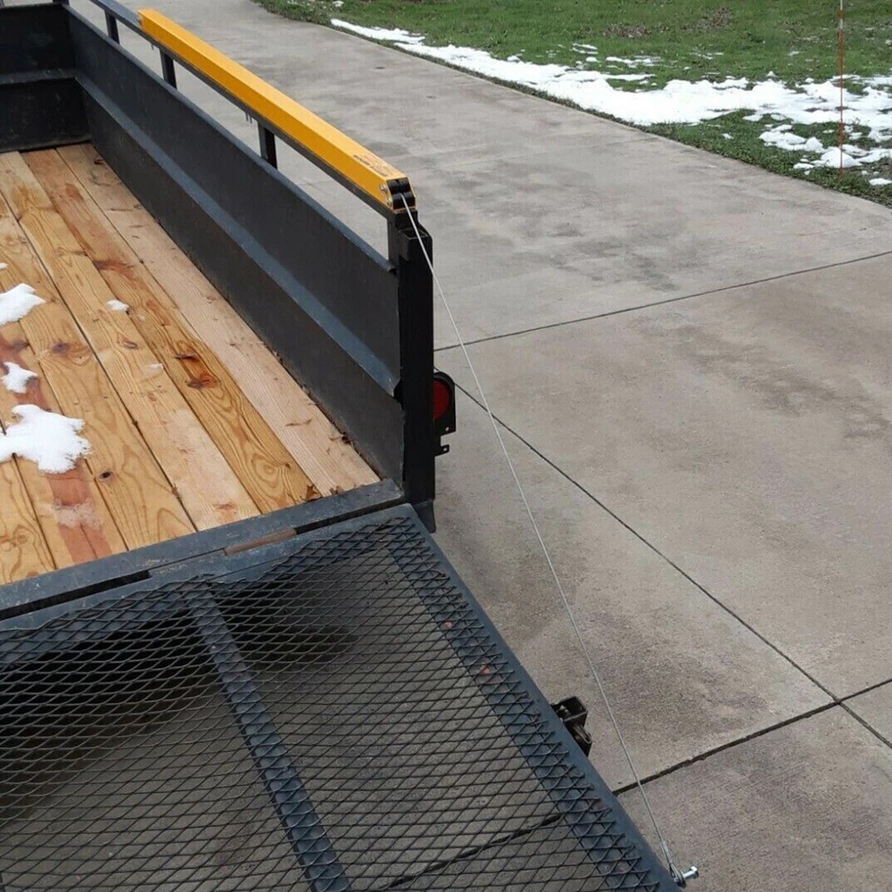 2 Sided Tailgate Utility Trailer Gate & Ramp Lift Assist System 350 Pounds