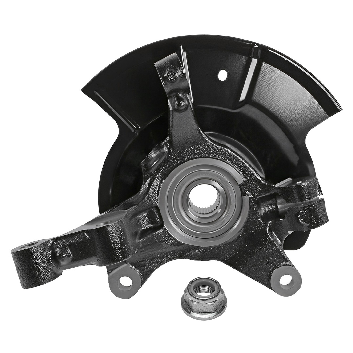 Front Steering Knuckles & Wheel Hub Bearings Assembly for 2007 – 2010 Ford Edge