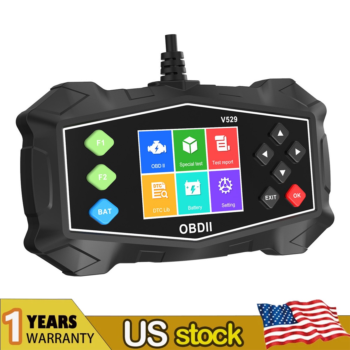Car Diagnostic Tool All OBDII Cars Live Data Stream Volt Test Scan Tool GEARZAAR