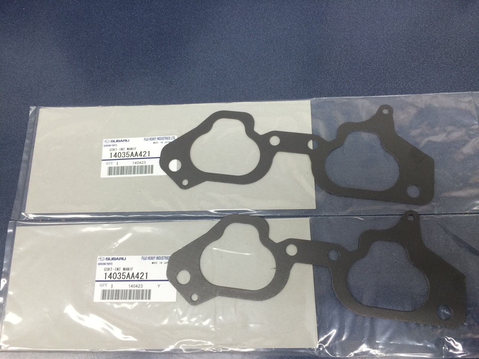 Subaru WRX OEM Intake Gasket Pair 14035AA421 Legacy GT Forester XT STI 257 Turbo