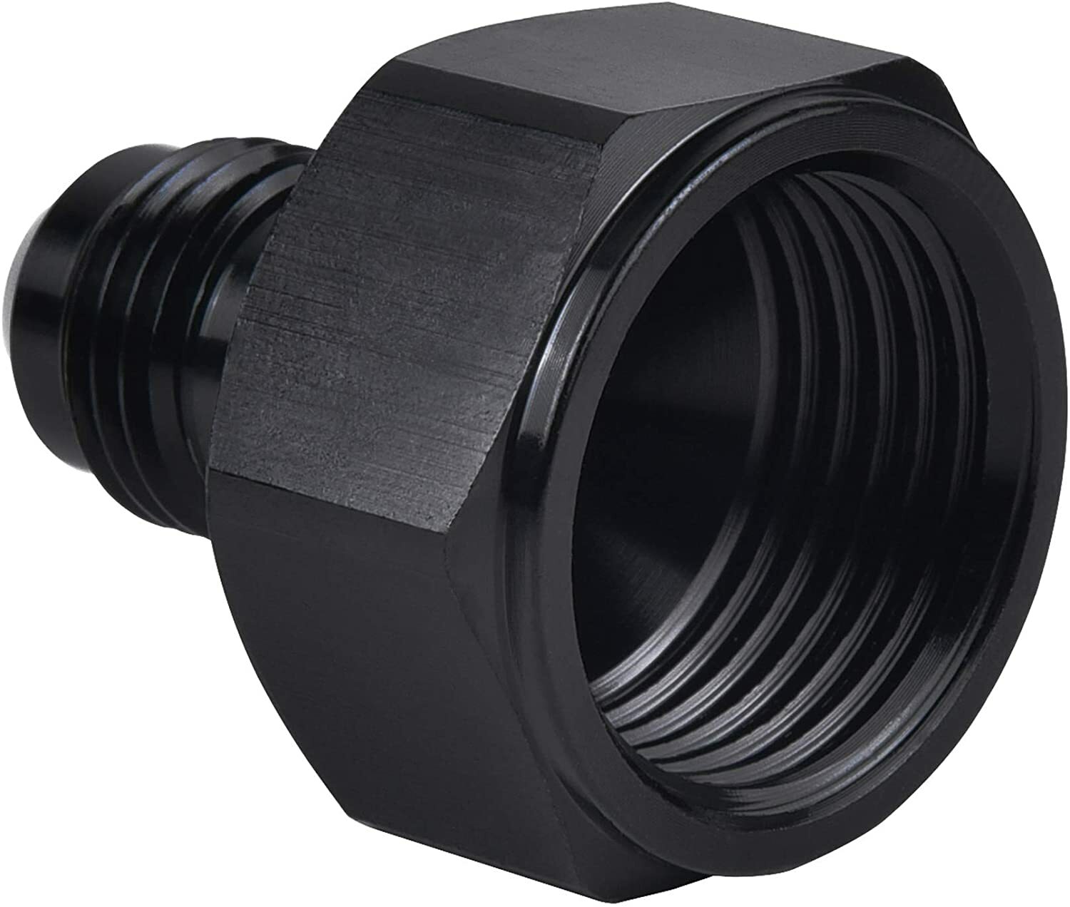 LokoCar 6AN Female to 4AN Male Flare Reducer Fitting Adapter Black 2PCS