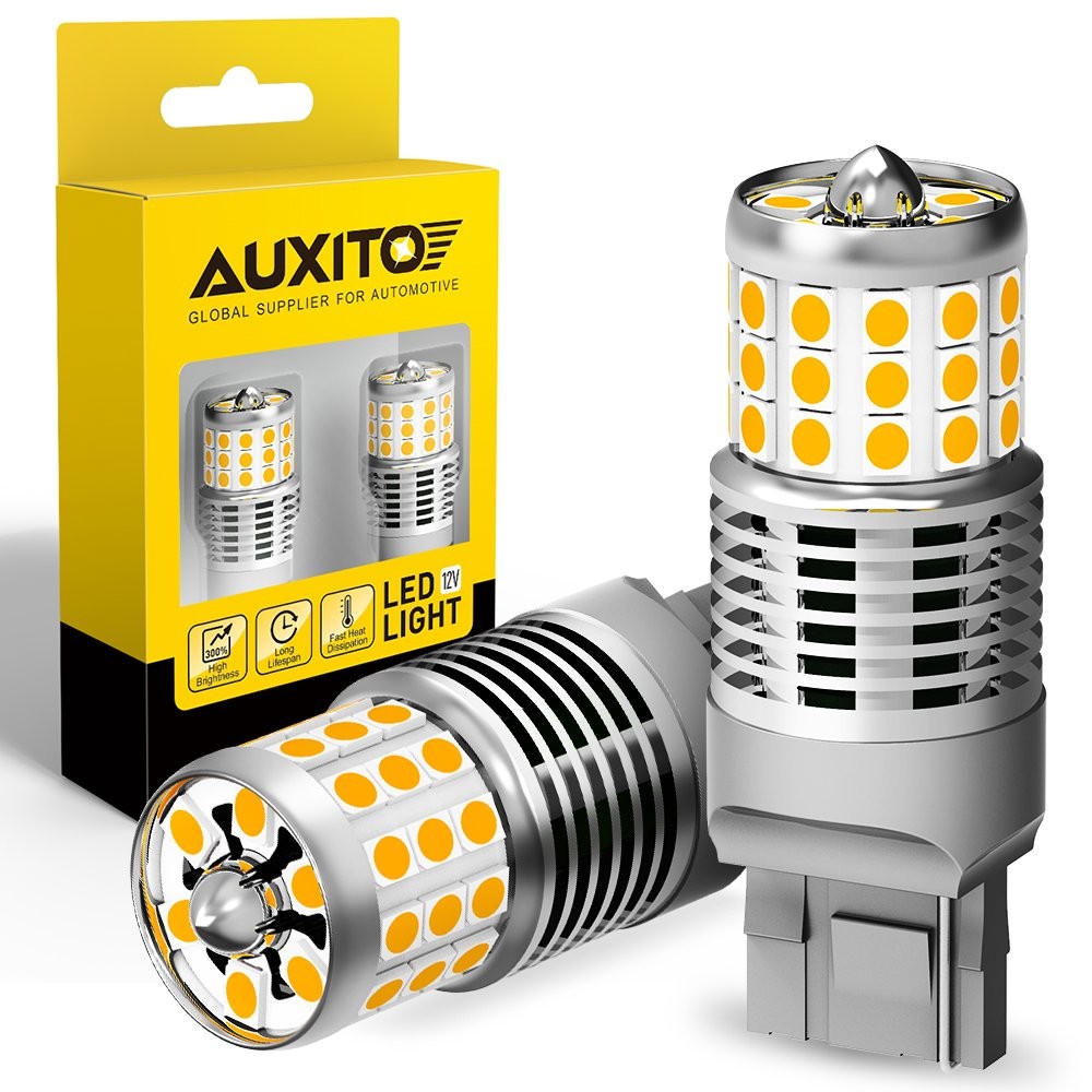 AUXITO 7440 Amber LED Turn Signal Light Bulbs No Hyper Flash Canbus Error Free