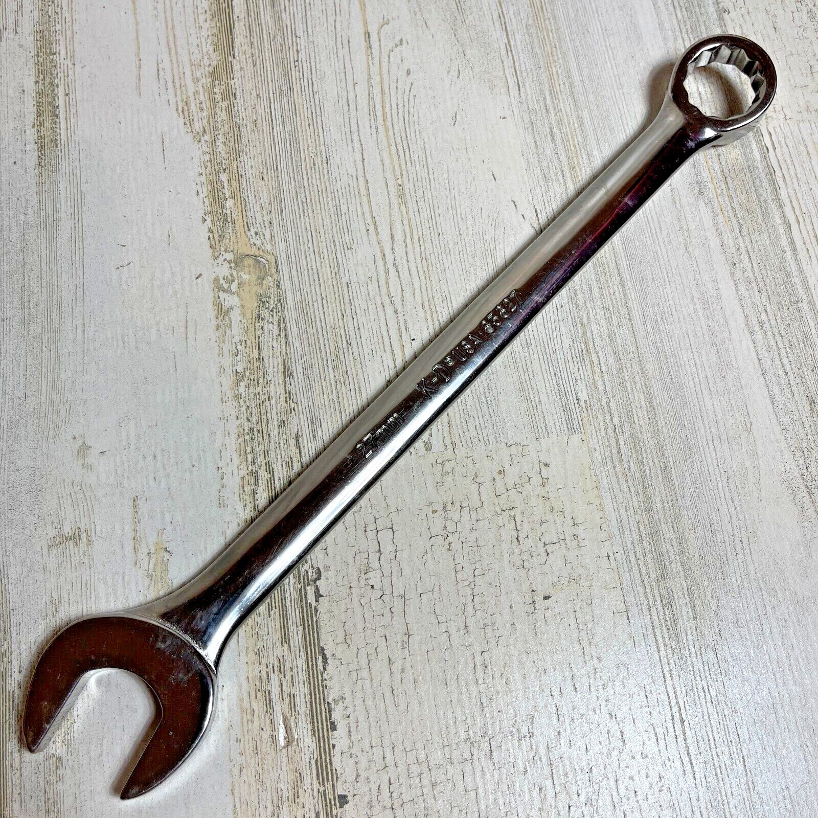 12-point Metric Full Polish Combination Wrench – 27mm KD 63627 Made in USA