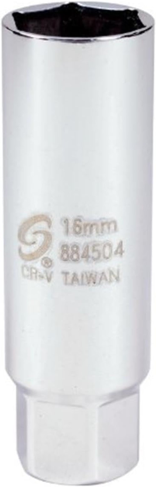 3/8” Drive 16mm Spark Plug Socket – Cr-Mo, 6-Point Design, 1.86mm Thick