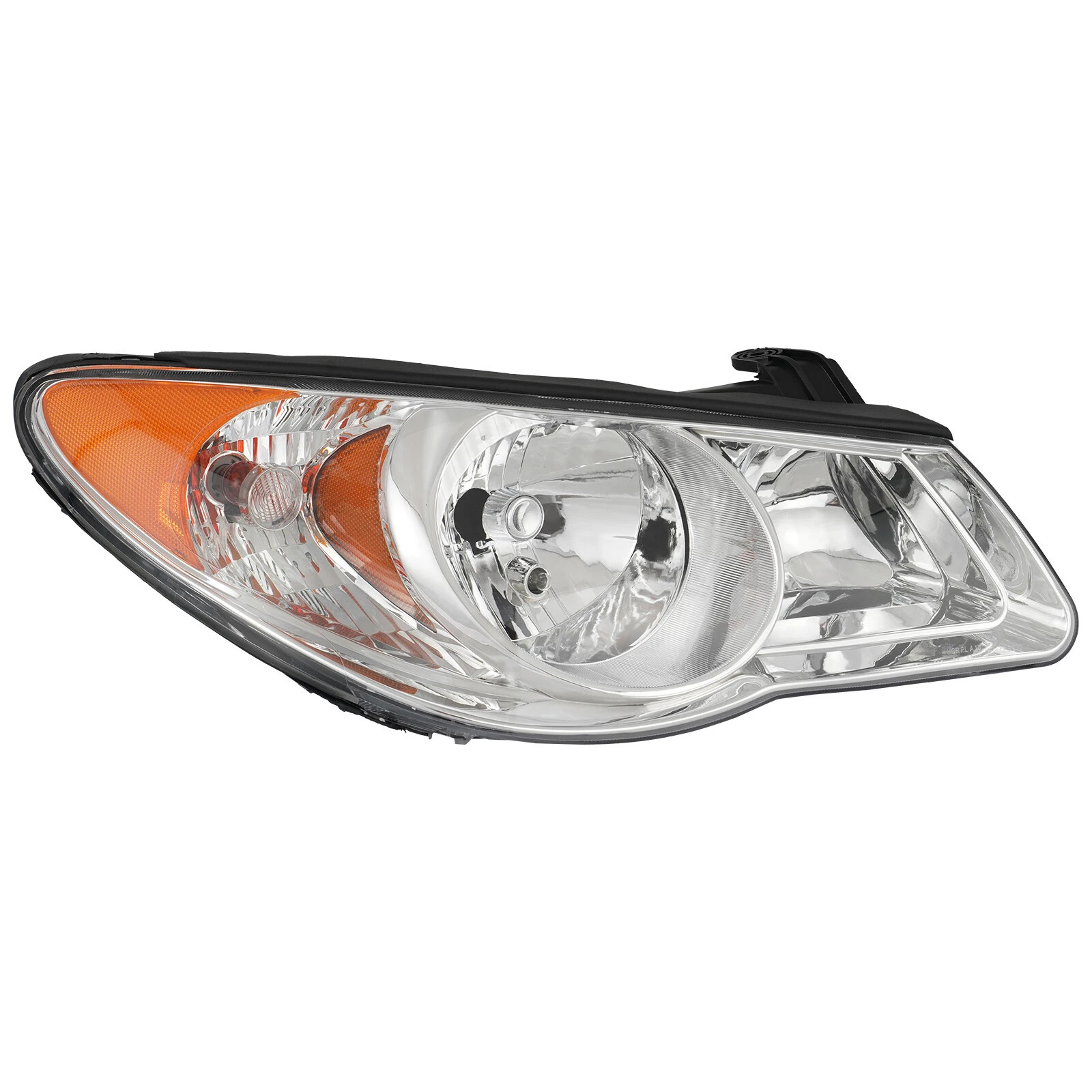 Pair Headlights For 2007 2008 2009 2010 Hyundai Elantra Chrome Housing W/BULBS