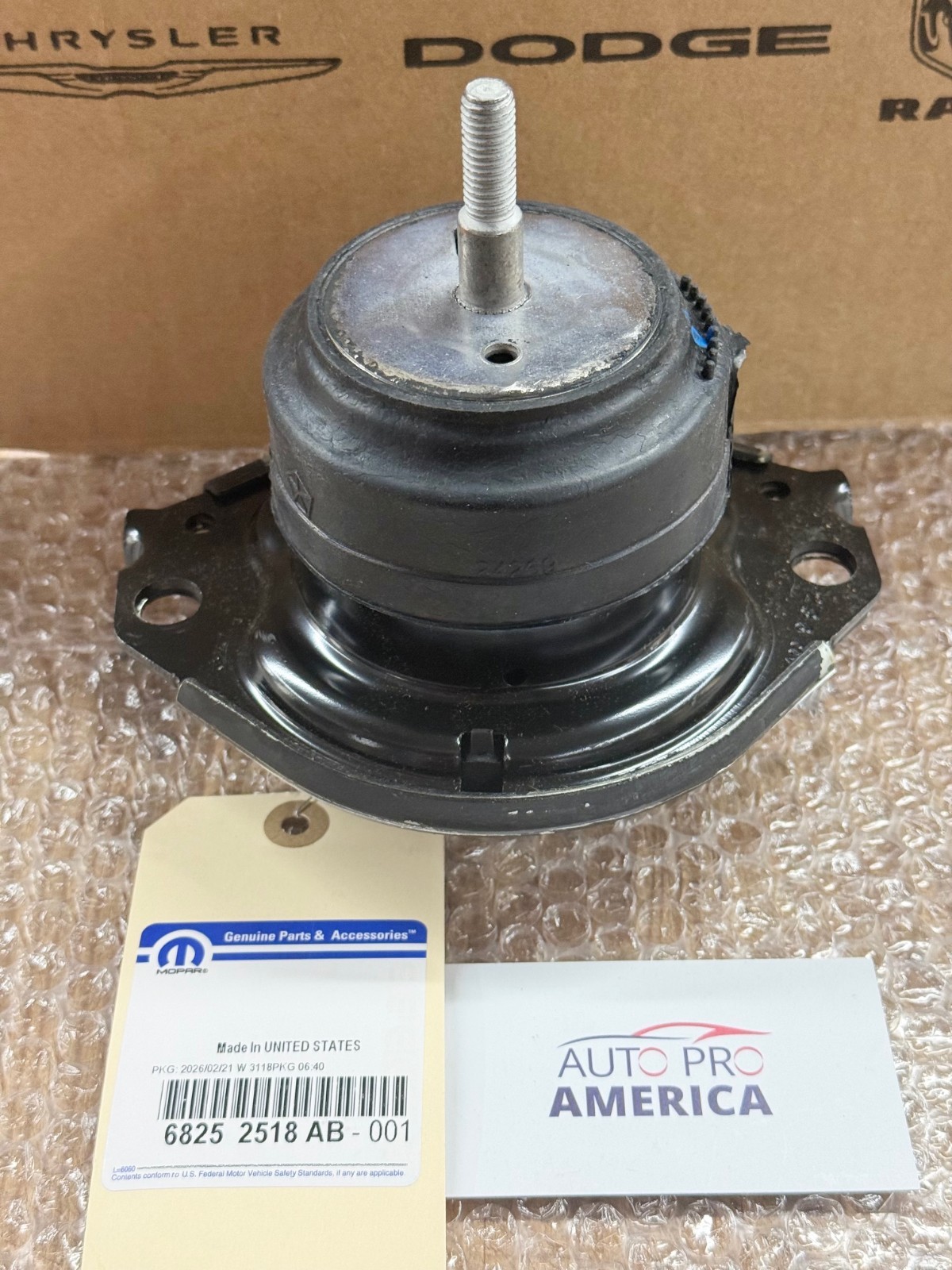 (2) OEM MOPAR 2011-2024 DURANGO GRAND CHEROKEE 3.6L LH & RH ENGINE MOUNTS SET