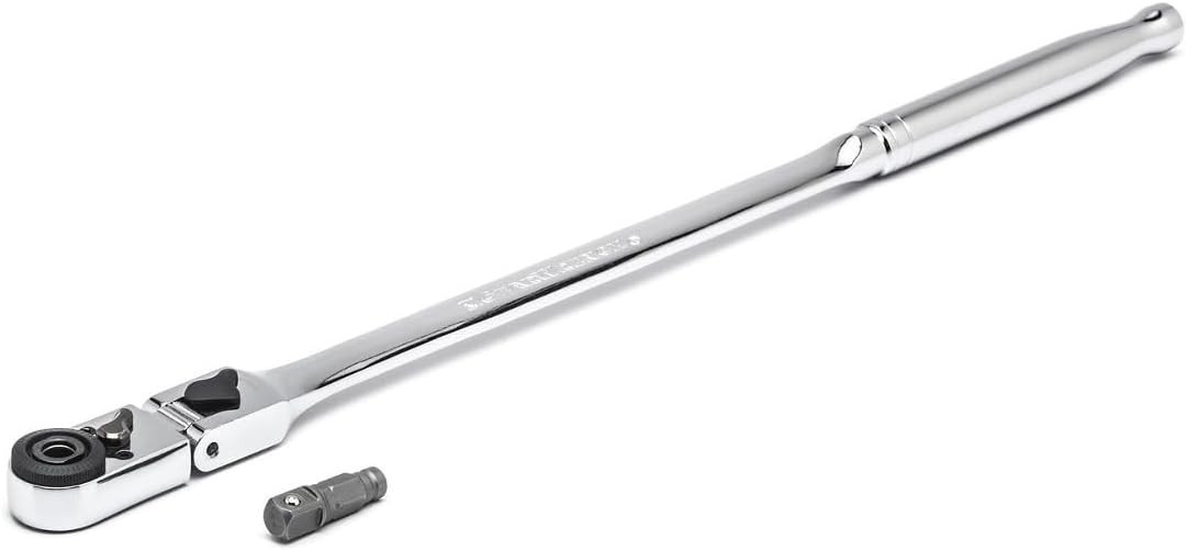 1/4″ Drive 72 Tooth Quick Release Locking Flex Slim Head Ratchet, 12″ – 81030