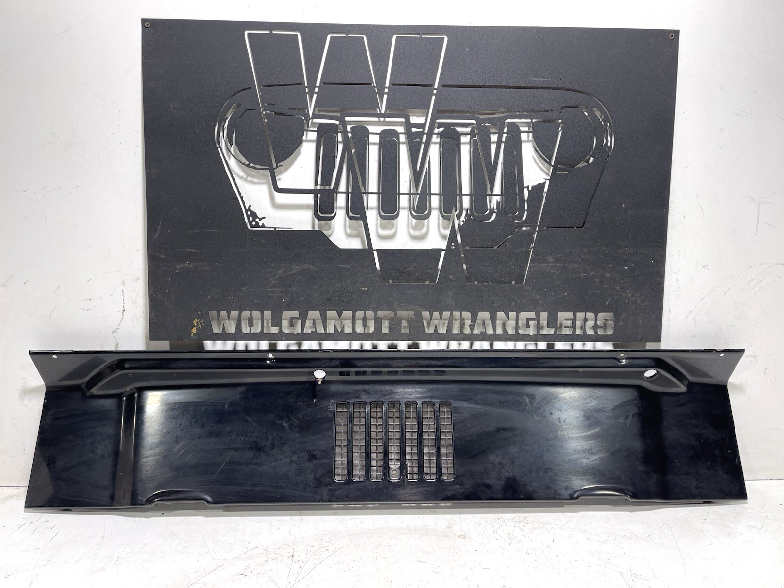 Black PX8 Hood Cowl Grille Single Vent Panel 97-06 Jeep TJ Wrangler OEM CC 9E