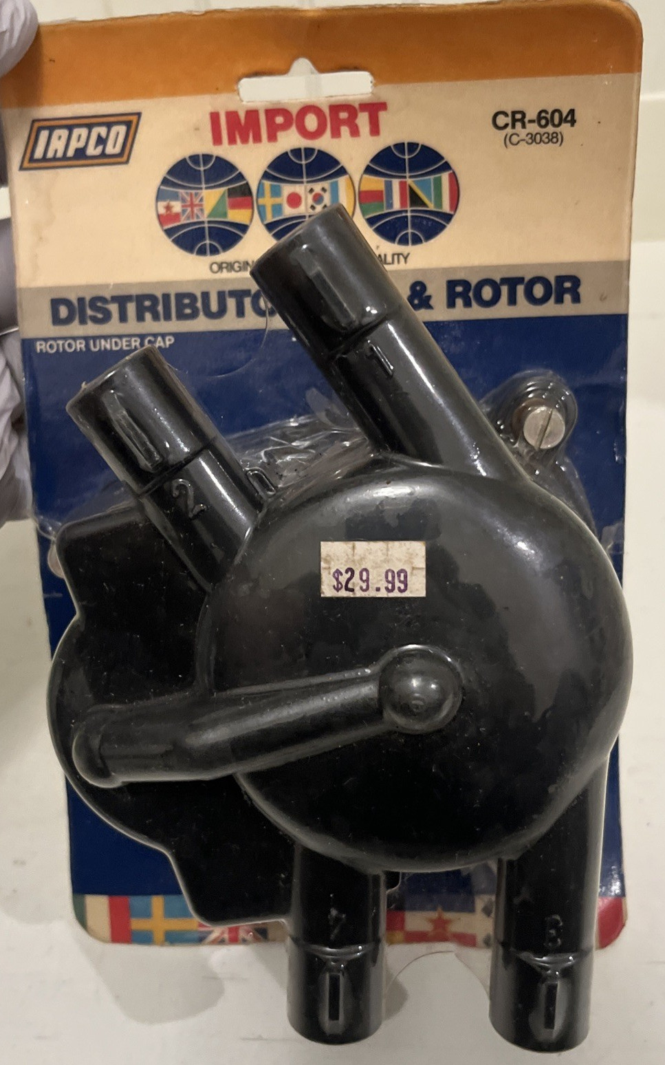IAPCO CR-604 ( C-3038 ) Import Distributor Cap & Rotor New Old Stock NOS New