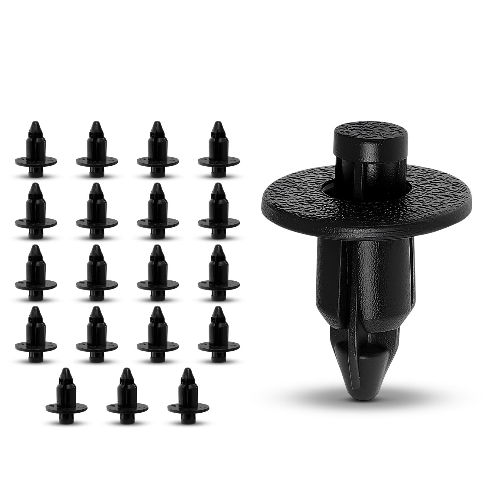A-Premium 20Pcs 6.3mm Nylon Door Trim Retainer Clip Push-Type for Toyota Corolla