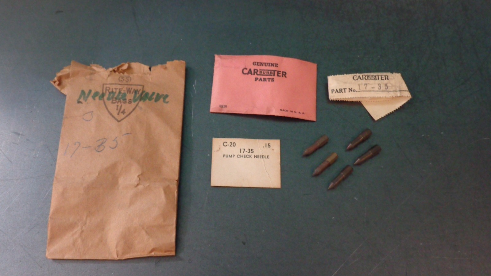 (5) New NOS Carter Carburetor Carb Pump Check Needle 17-35 Ball & Ball 1-Barrel