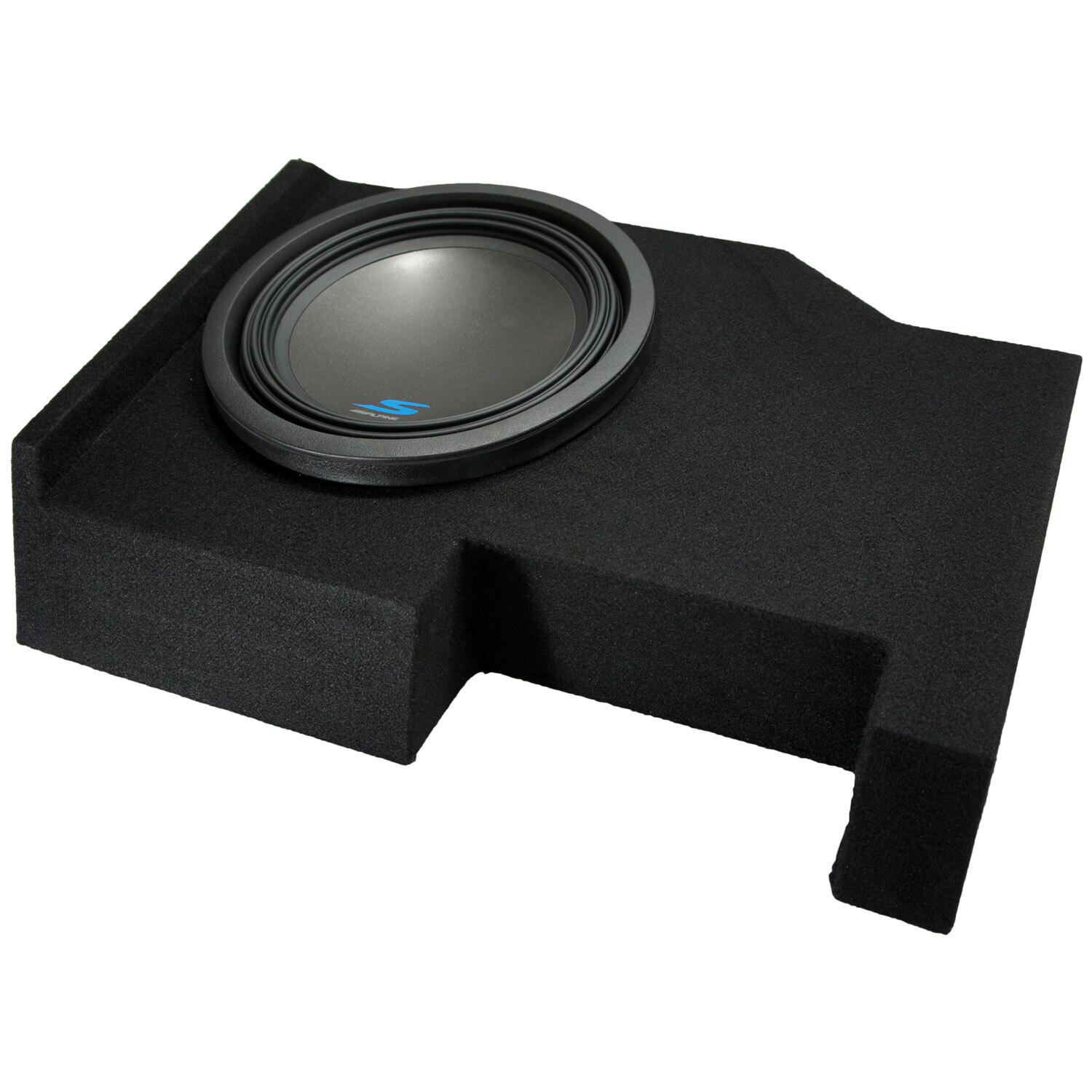 Fits 2014 UP Chevy Silverado Crew Cab Alpine S-W12D4 Type S Single 12 Sub Box
