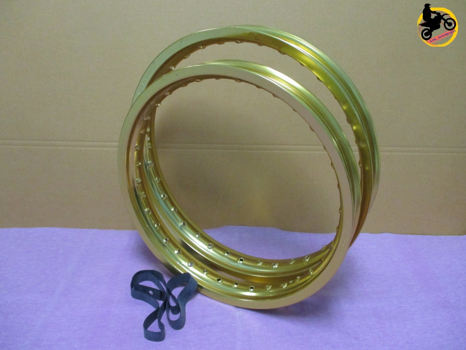YAMAHA YR1 YR2 YR2C YR3 YR3C ALU GOLD F+ R WHEEL RIM SET SERIES7 *nan4297*
