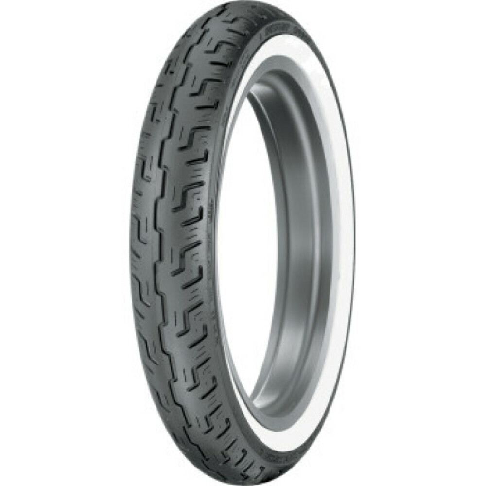 Dunlop D401 Front Tire – 100/90-19 M/C 57H TL – Wide Whitewall