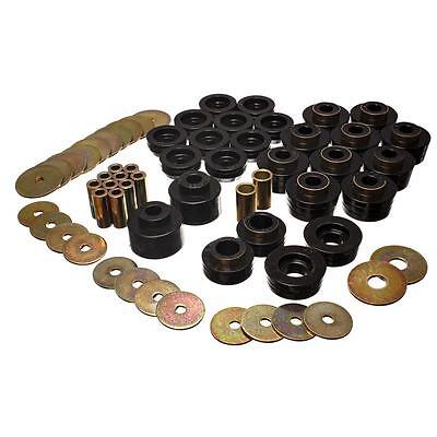 Energy Suspension 3.4141G, Kit Black Polyurethane Fits 78-88 Chev Body Mounts Bl