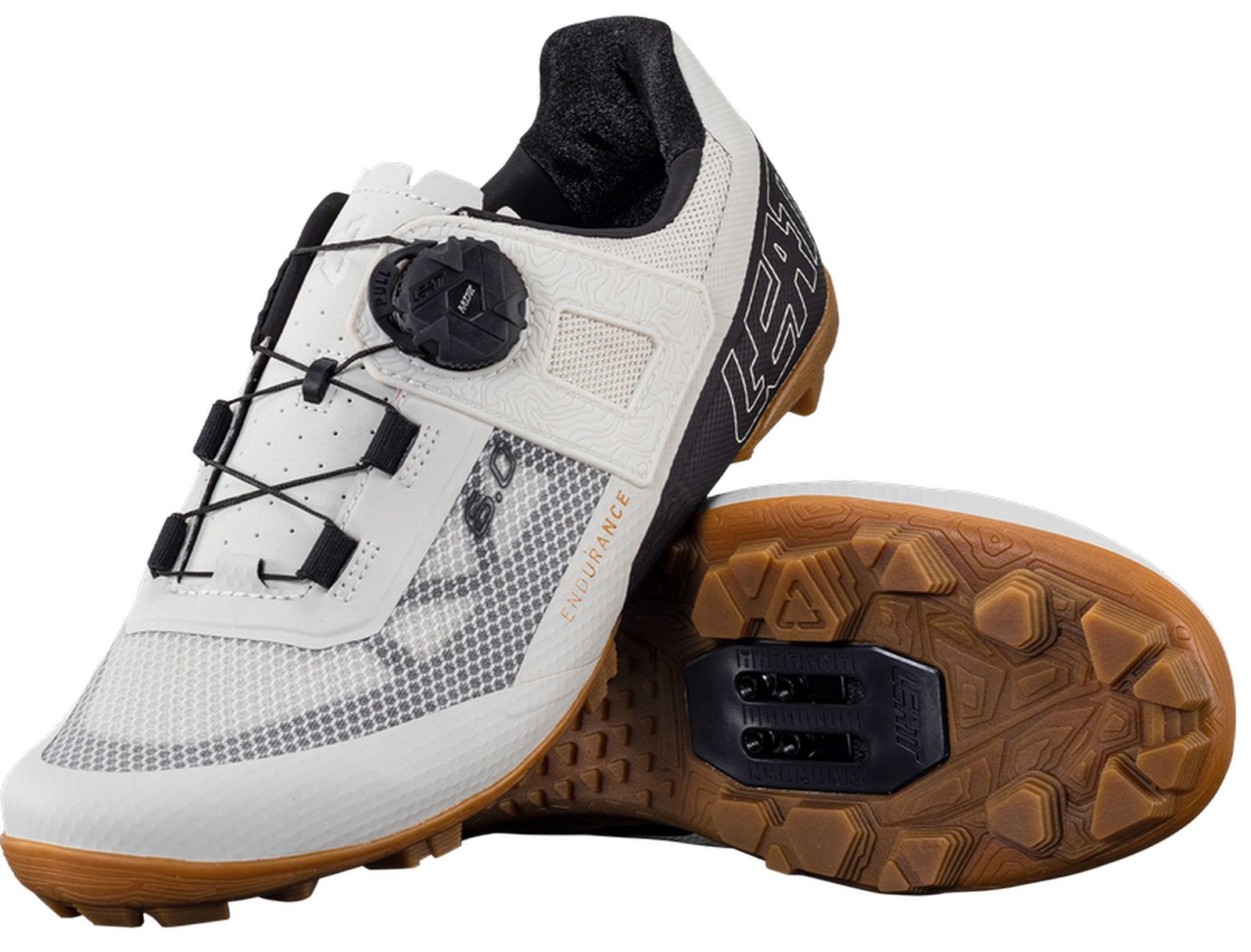 Leatt 6.0 ProClip Endurance Womens MTB Mountain Bike Shoes White 9.5 USA
