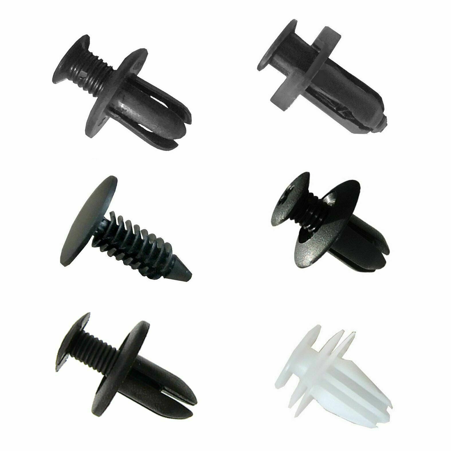 100Pc Clips Car Door Fender Bumper Panel Fastener Screw Rivets Push Pin Retainer
