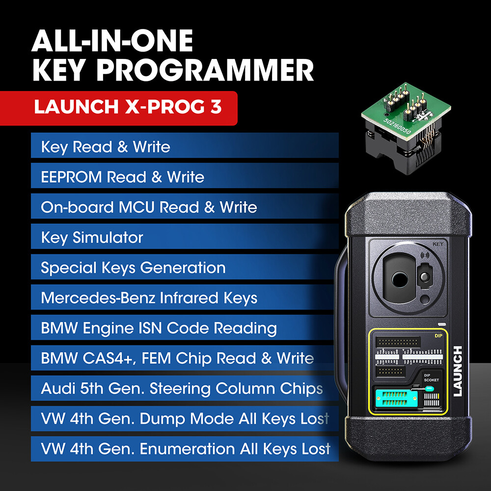 LAUNCH X431 X-PROG 3 Car Key Programmer Immobilizer Tool Smart Keys Remote IMMO