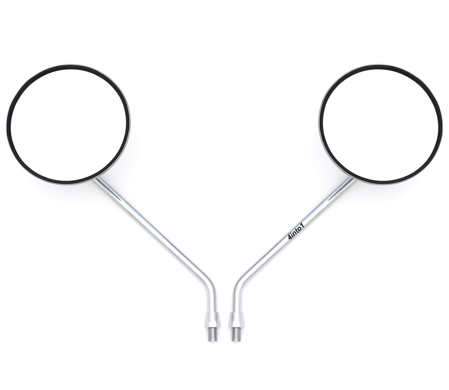 Universal Chrome Motorcycle Mirror Set – 10MM x 1.25 Honda Kawasaki Suzuki