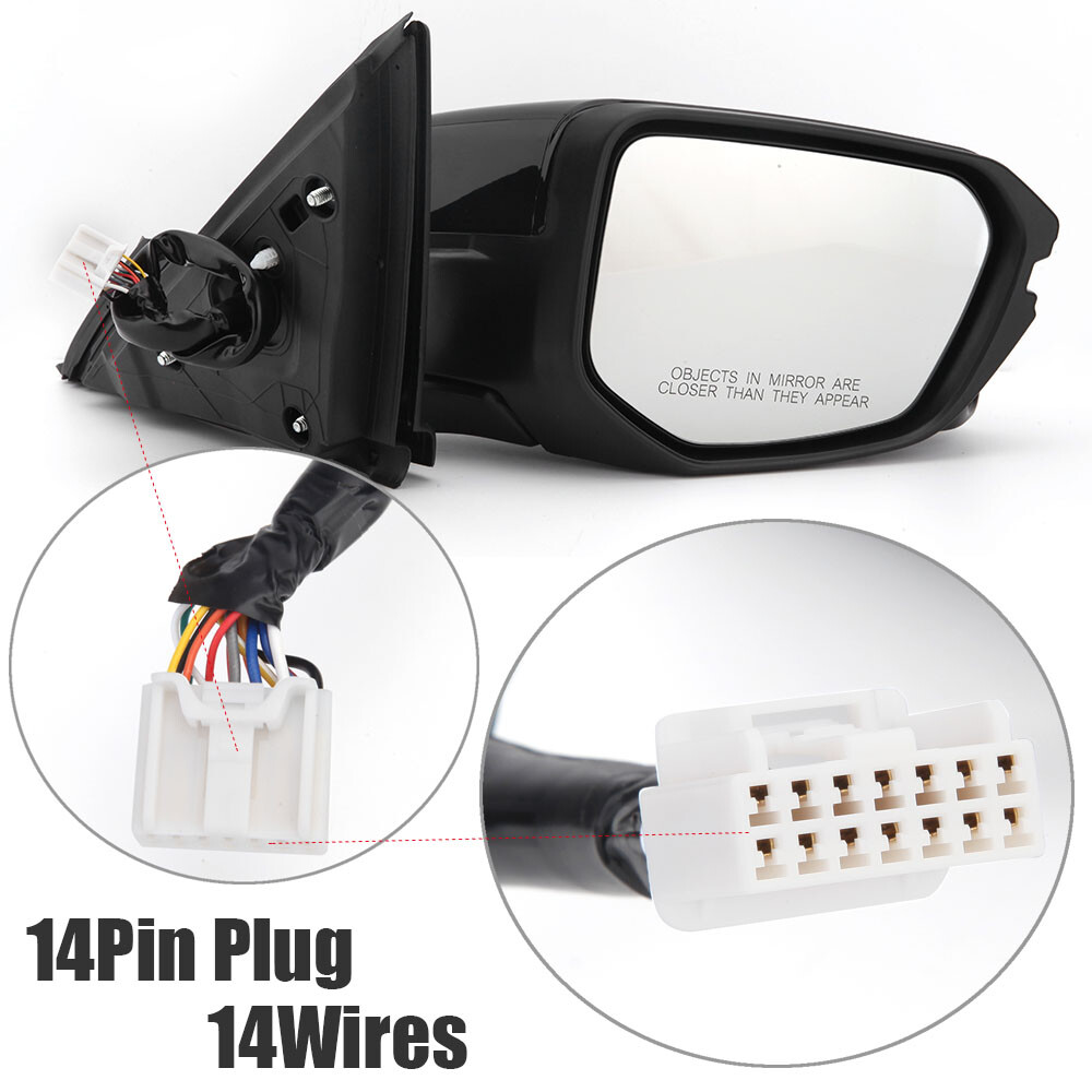 14Pin Right Side Mirror Heated View Camera Signal Lamp For Honda Civic 2016-2020