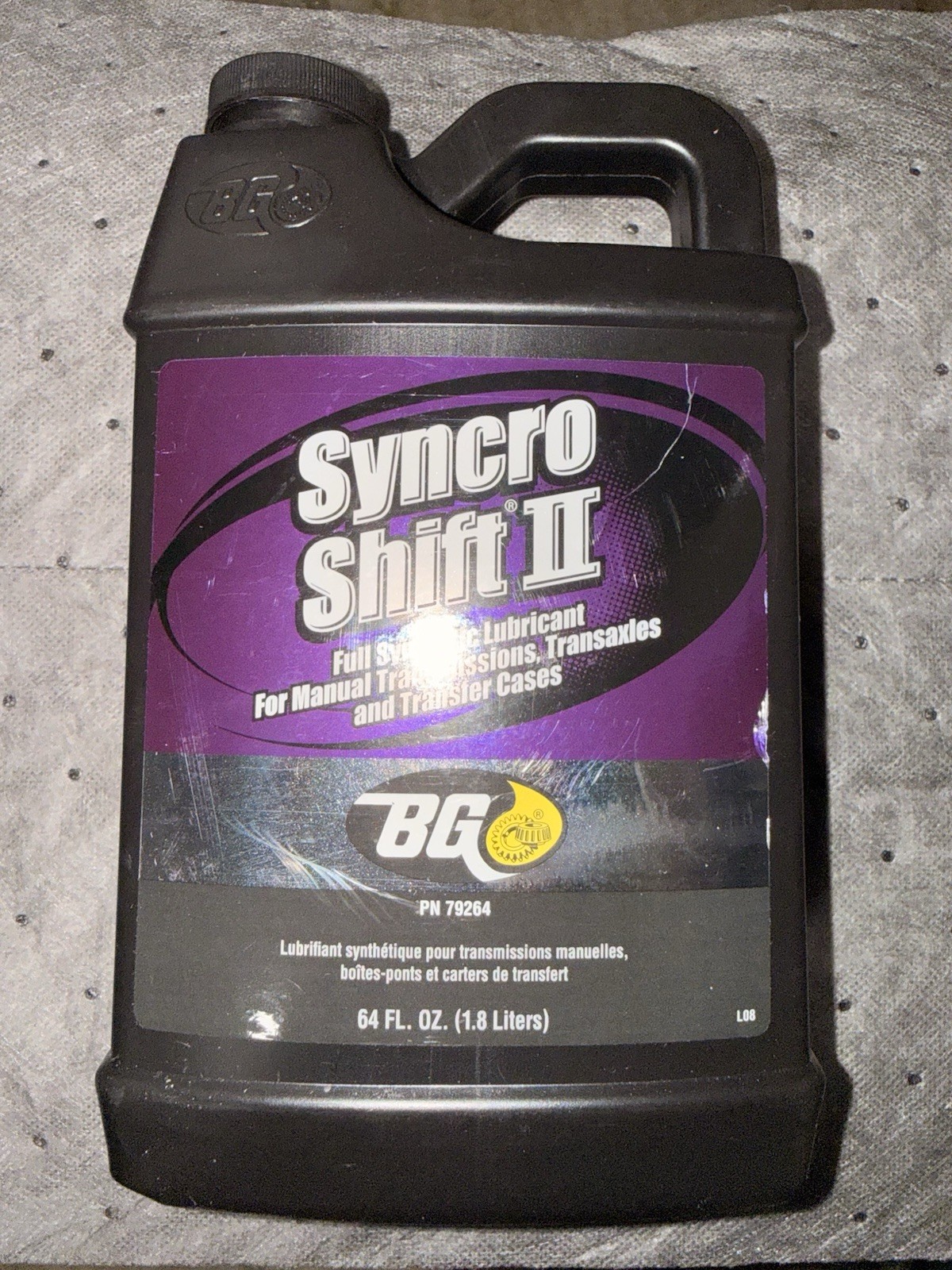 BG Syncro Shift ii API GL-4 SAE 75W-75 2Qt. Gear Lubricant New Sealed