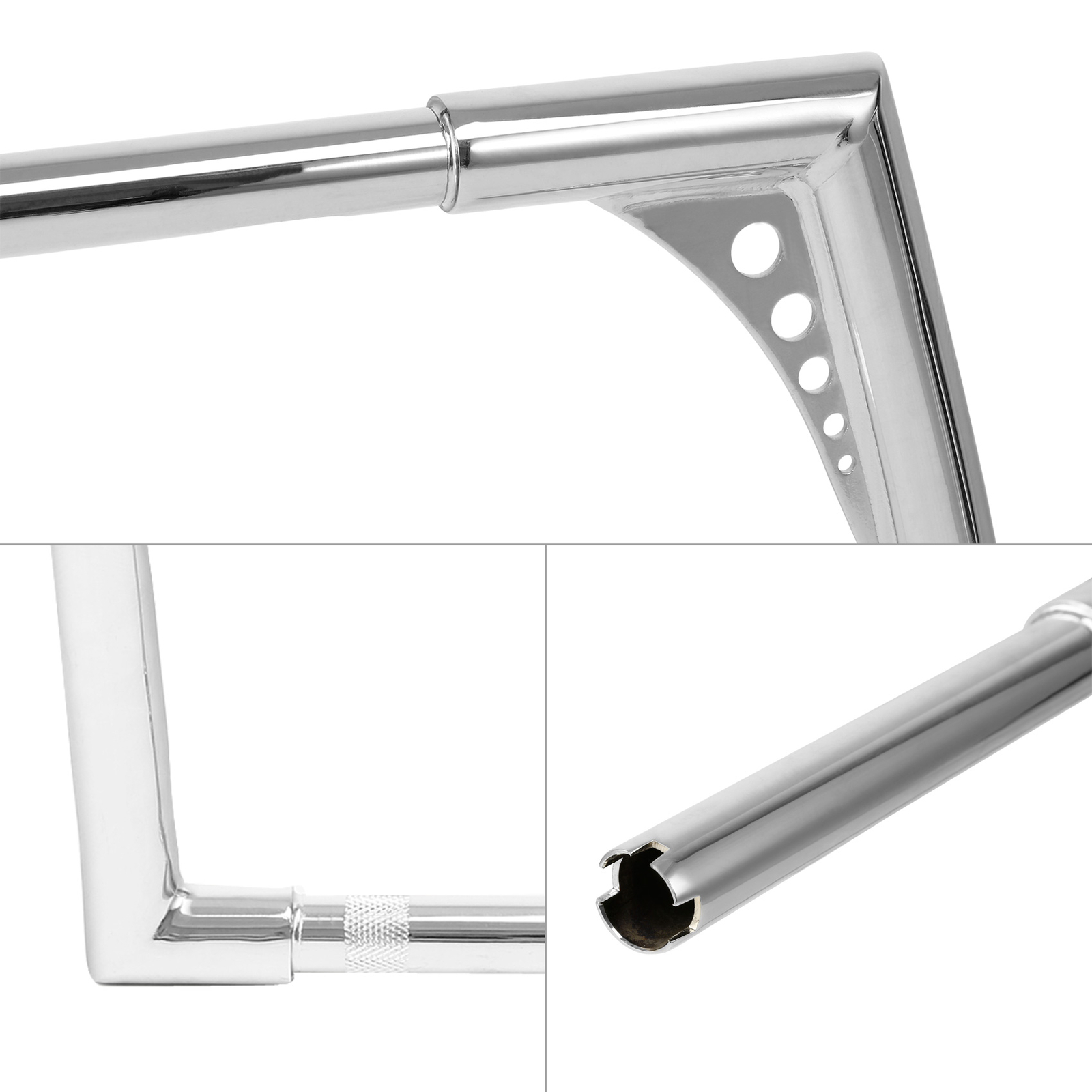 10/12/14/16/18/20″ Rise Ape Hangers Handlebar Fit For Harley Dyna Sportster