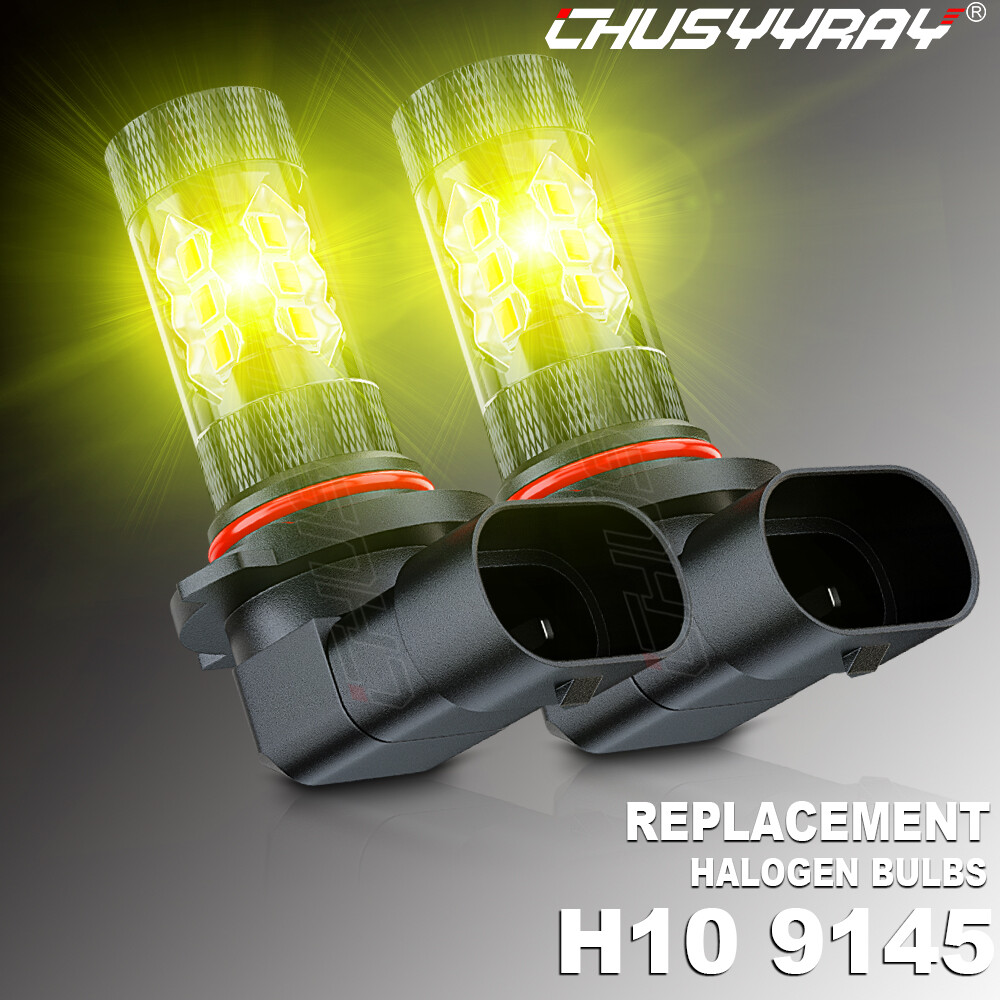 For Ford F150 2015 206 2017 2018 Pair 9145 LED Fog Lights Bulbs 4500K Yellow