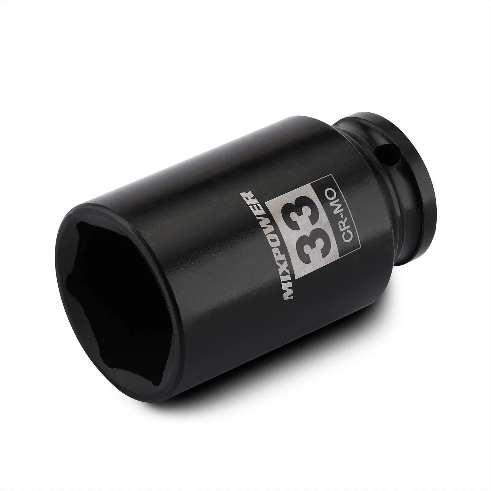 MIXPOWER 1/2″ Drive Deep Impact Socket, CR-MO, 33 mm, METRIC, 6 Point, 33mm