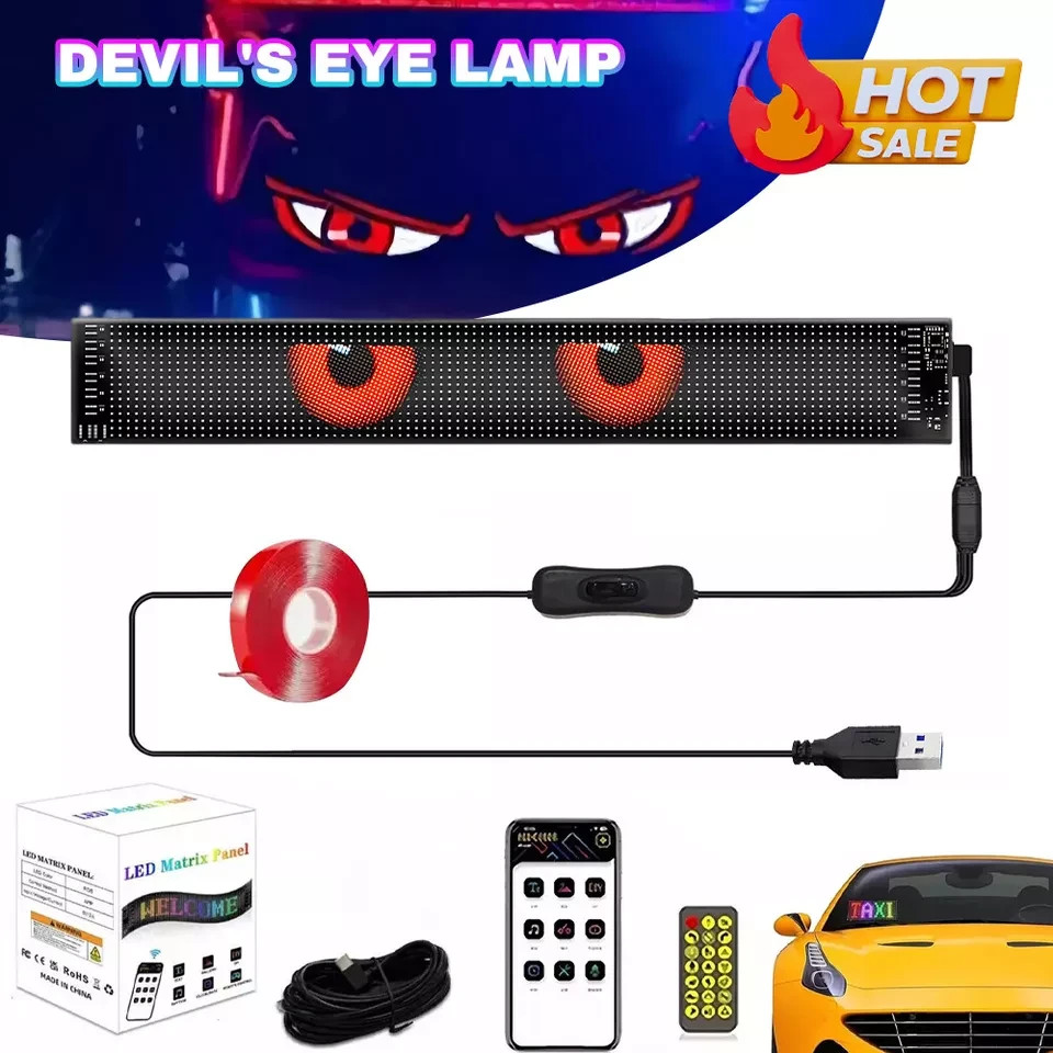 Truck-Specific Devil’s Eye LED-Screen Car Eye Light Truck Dynamic LED Light USA