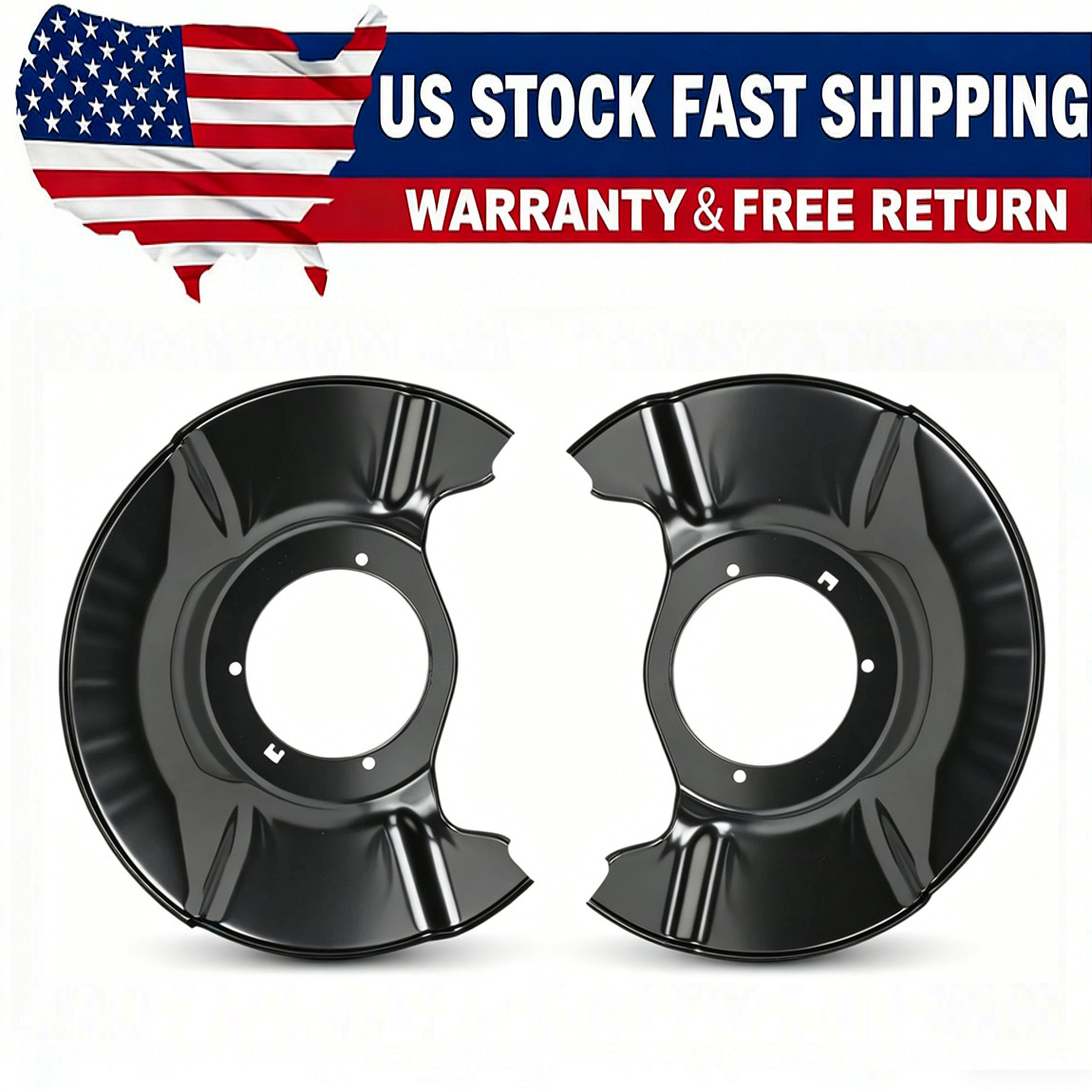 2x Front Driver & Passenger Side Brake Dust Shield for Honda Ridgeline 2006-2014