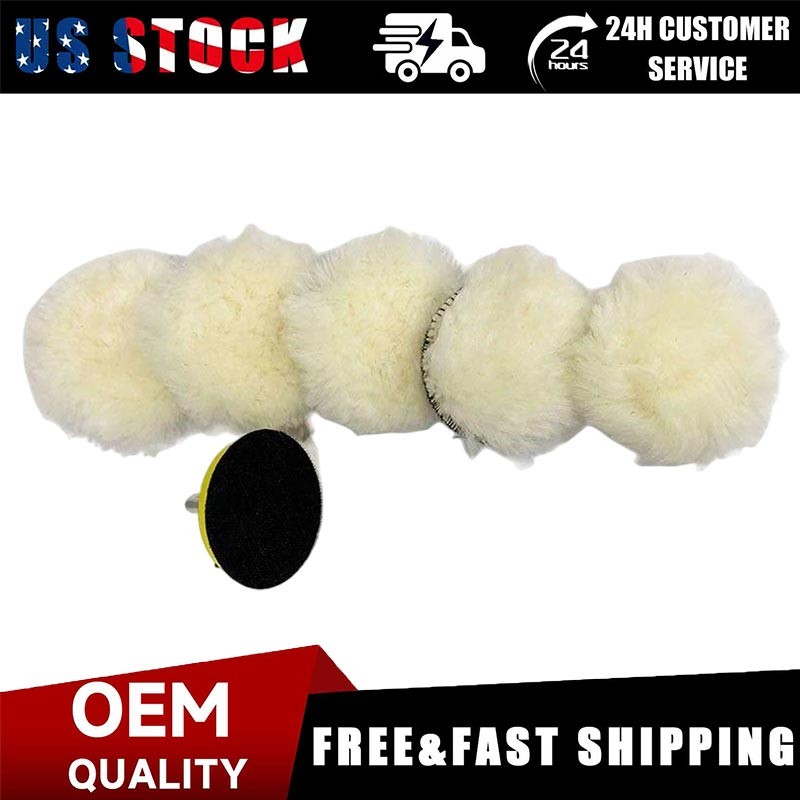 7X 3 Inch Buffing Sponge Pads New Car Polishing Waxing Kit for Drill Polisher