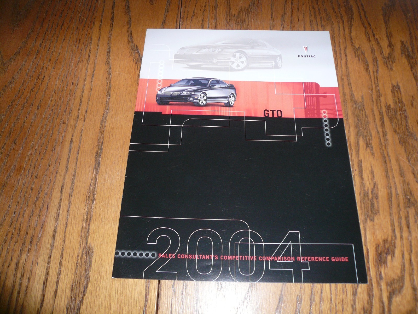 2004 Pontiac GTO Sales Consultan’s Competitive Comparison – Dealer Only Item