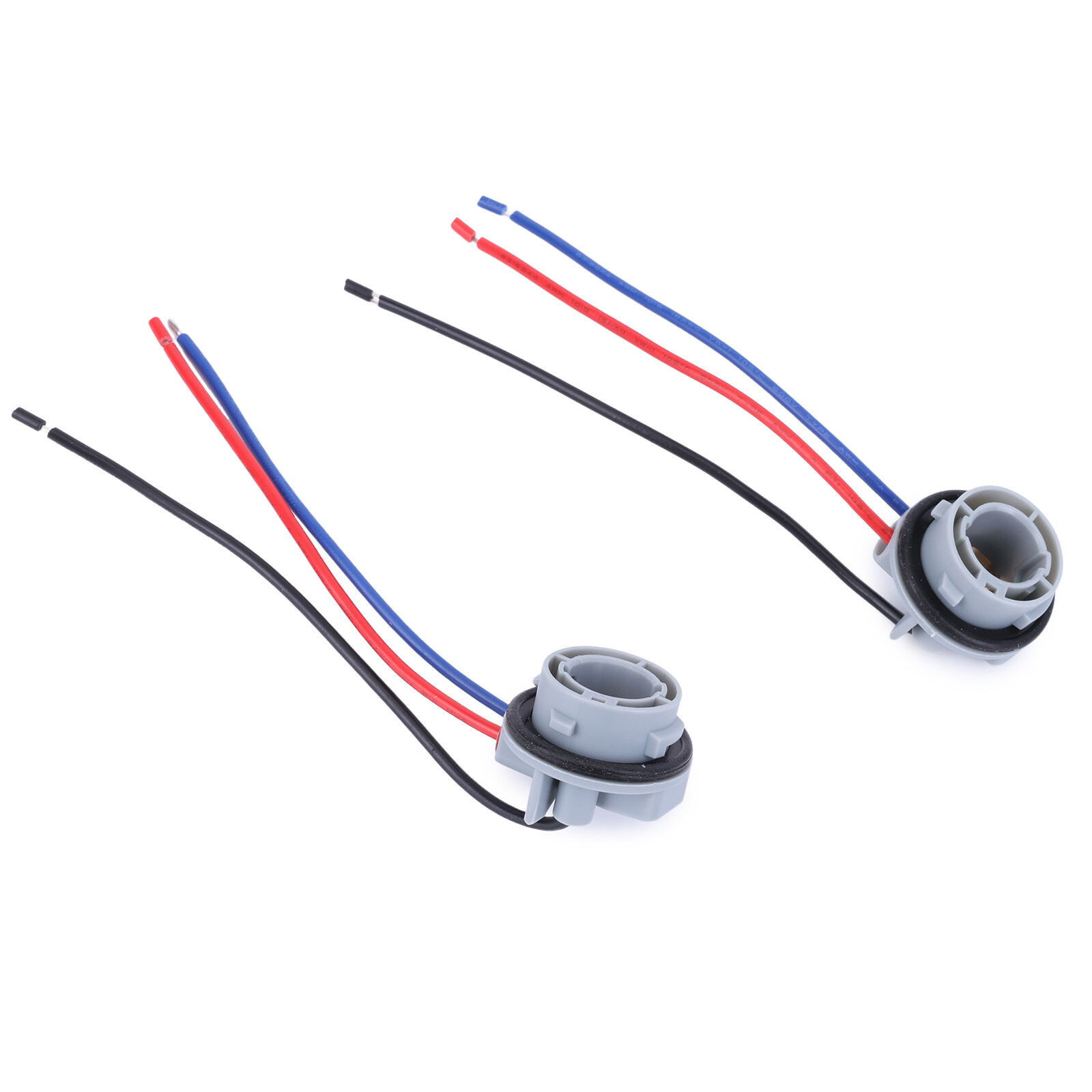 1157 2357 LED Stop Brake Turn Light Bulb Socket Harness Wire Pig Tail Plug