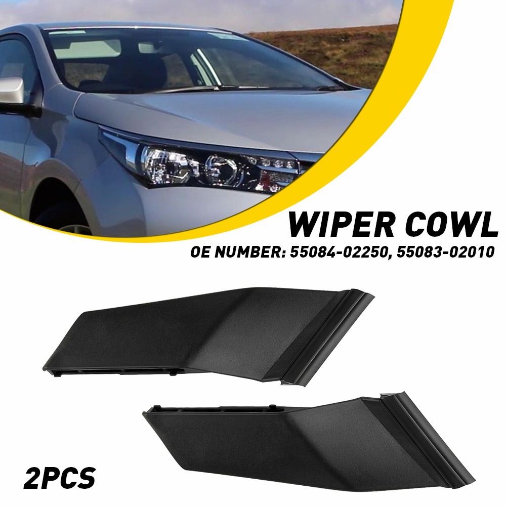 For Toyota Corolla 2014-2019 Pair Windshield Wiper Side Cowl Extension Cover