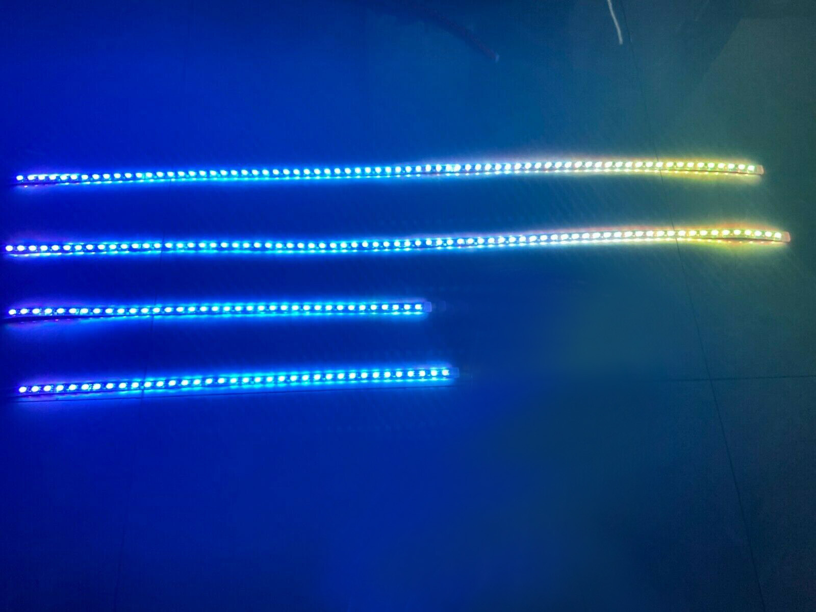2pcs 4FT+ 2pcs 6.5FT Dream Color Chasing Lights Strips IP68 Waterproof Bluetooth