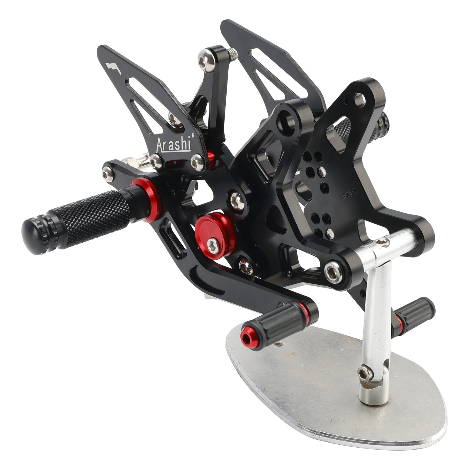 CNC Rearsets Foot Pegs 6061-T6 Aluminum for Kawasaki Ninja ZX6R ZX636 2024-2025