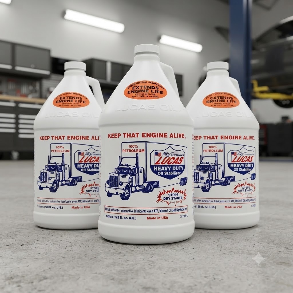 SALE- 3 PACK- LUCAS OIL 10002 Heavy Duty Oil Stabilizer; Gallon