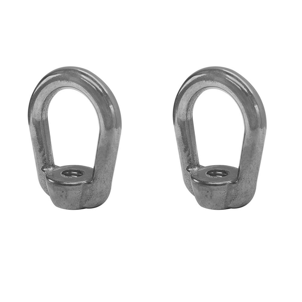 2 PC 3/8″ UNC Tap Thread Boat Marine Eye Nut Stainless Steel T304 1,100 LBS Cap