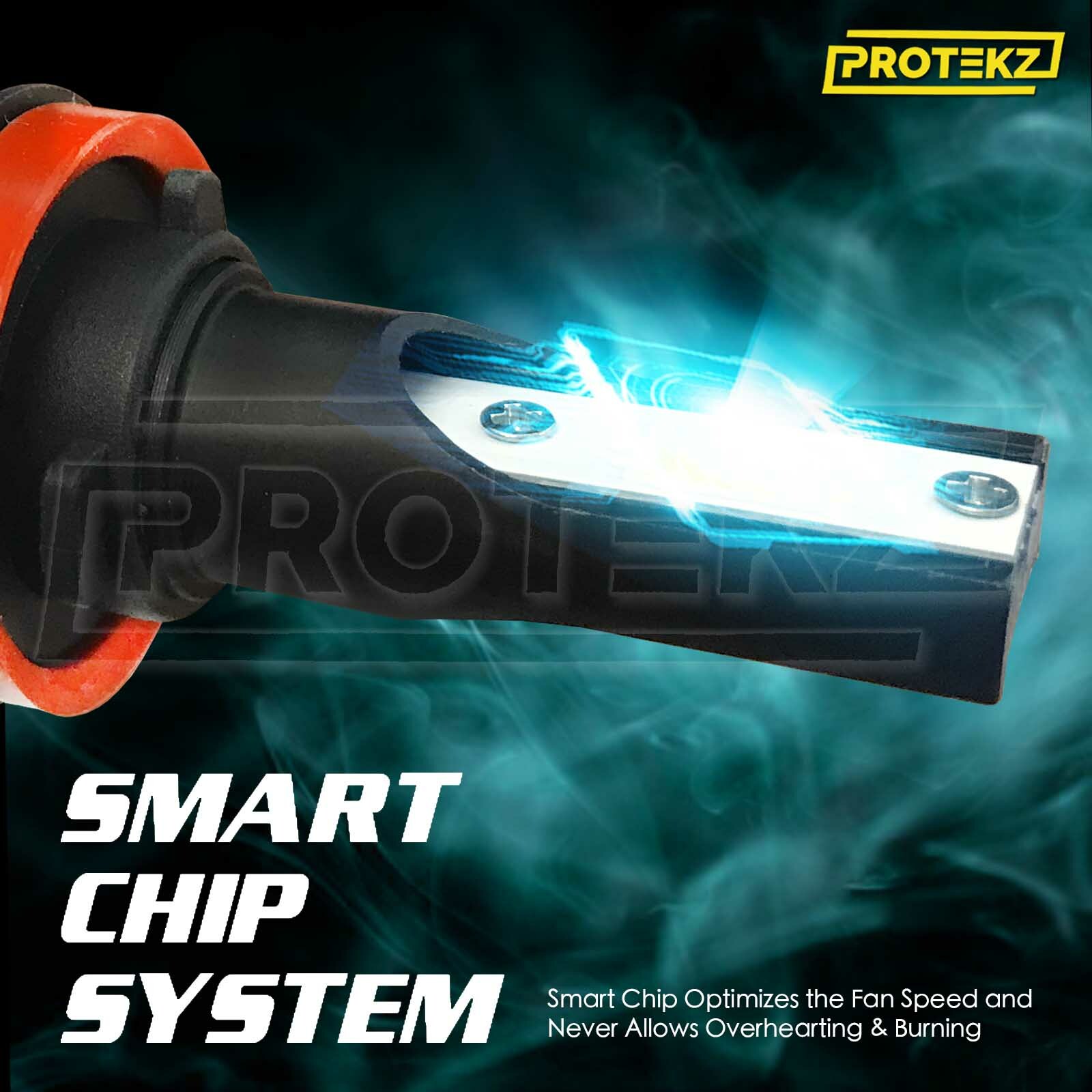LED Fog Light Kit Protekz H8 6000K CREE for 2014-2016 Kia FORTE
