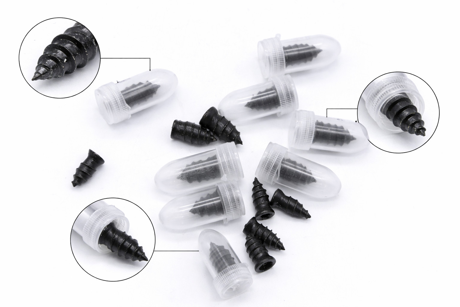 10PCS Tubeless Tyre Repair Kit Screw Nail Plug Tire Patch Fix