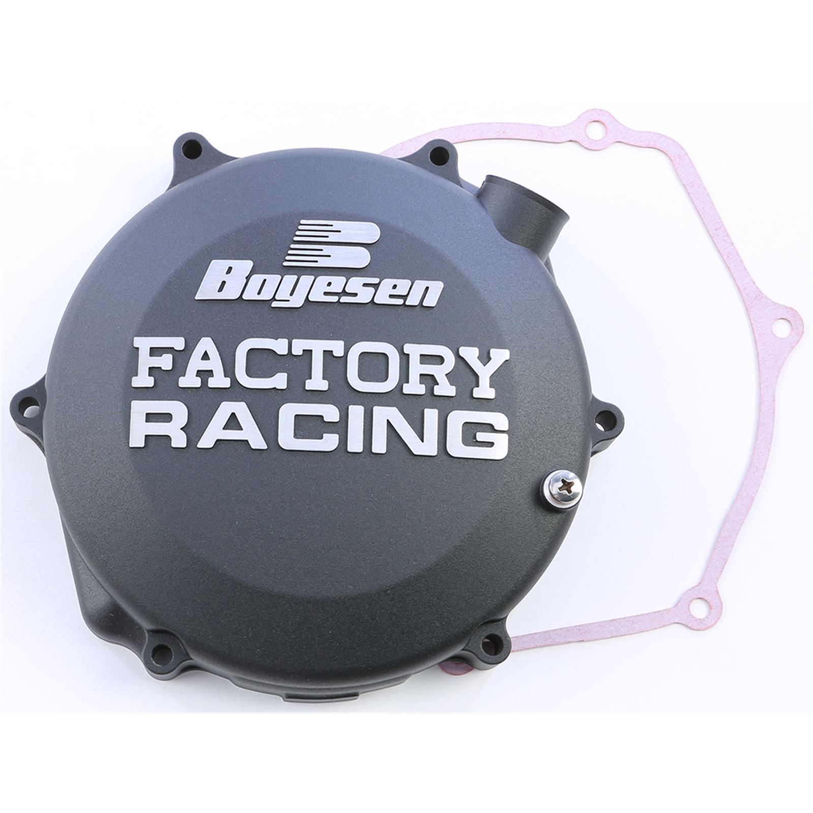Boyesen Factory Racing Clutch Cover – Black CC-26B