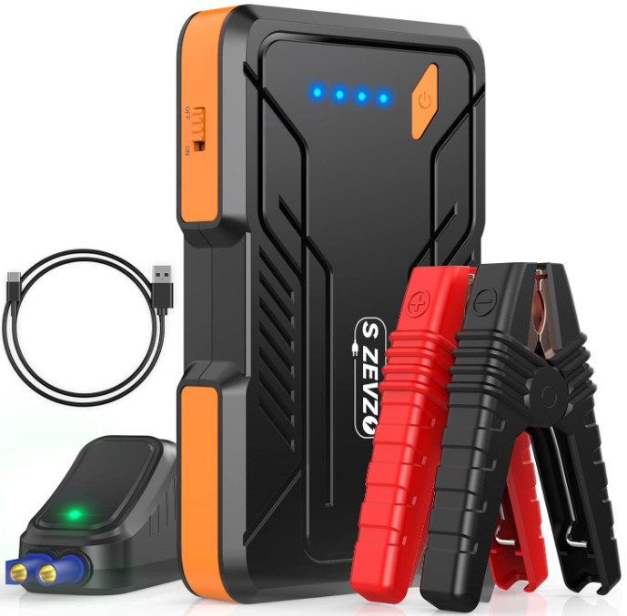 Jump Starter 1000A Peak Portable Jump Starter for Car (Up to 7.0L Gas/5.5L Di)