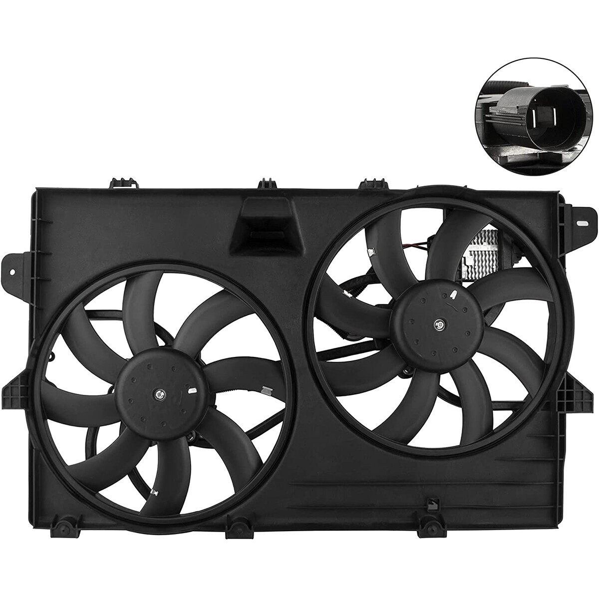Radiator And Condenser Fan Fits Ford Edge Lincoln MKX 07-15 FO3115177 7T4Z8C607A
