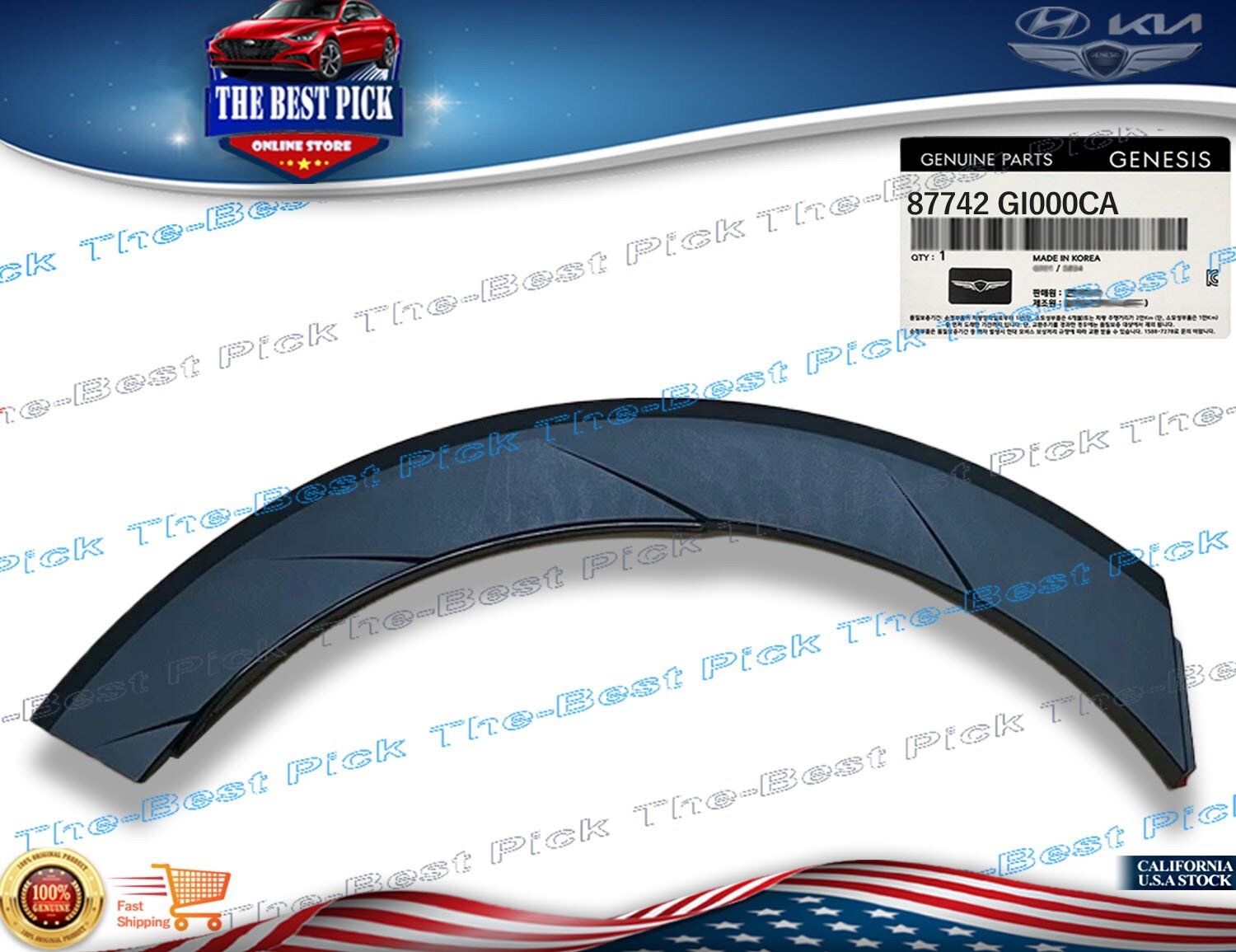 ⭐OEM⭐ Rear Fender Molding 22-24 IONIQ 5 Right Passenger Wheel Garnish 87742GI000