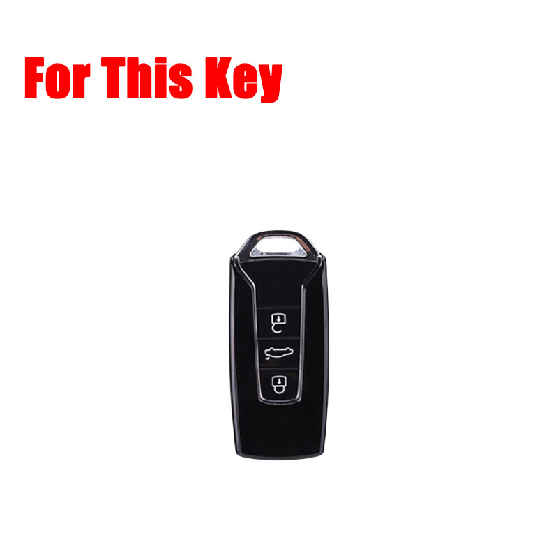 Zinc Alloy Leather Car Remote Key Fob Case Cover Bag For Volkswagen Touareg 2019