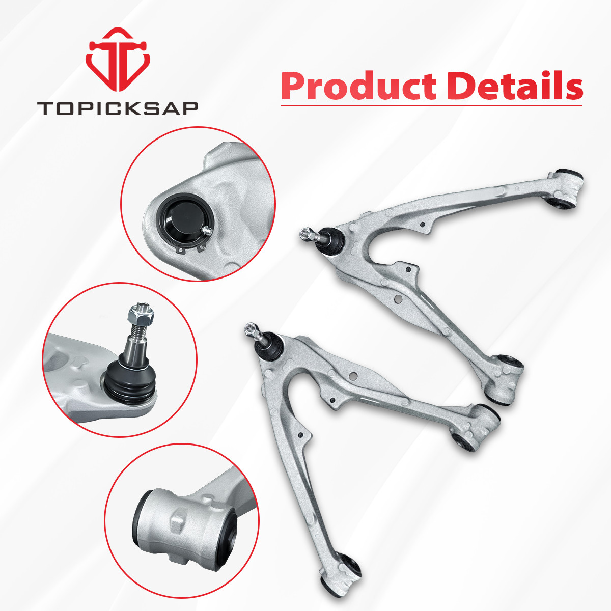 Upper Lower Aluminum Control Arm Set for 2015 2016 Silverado 1500 Escalade