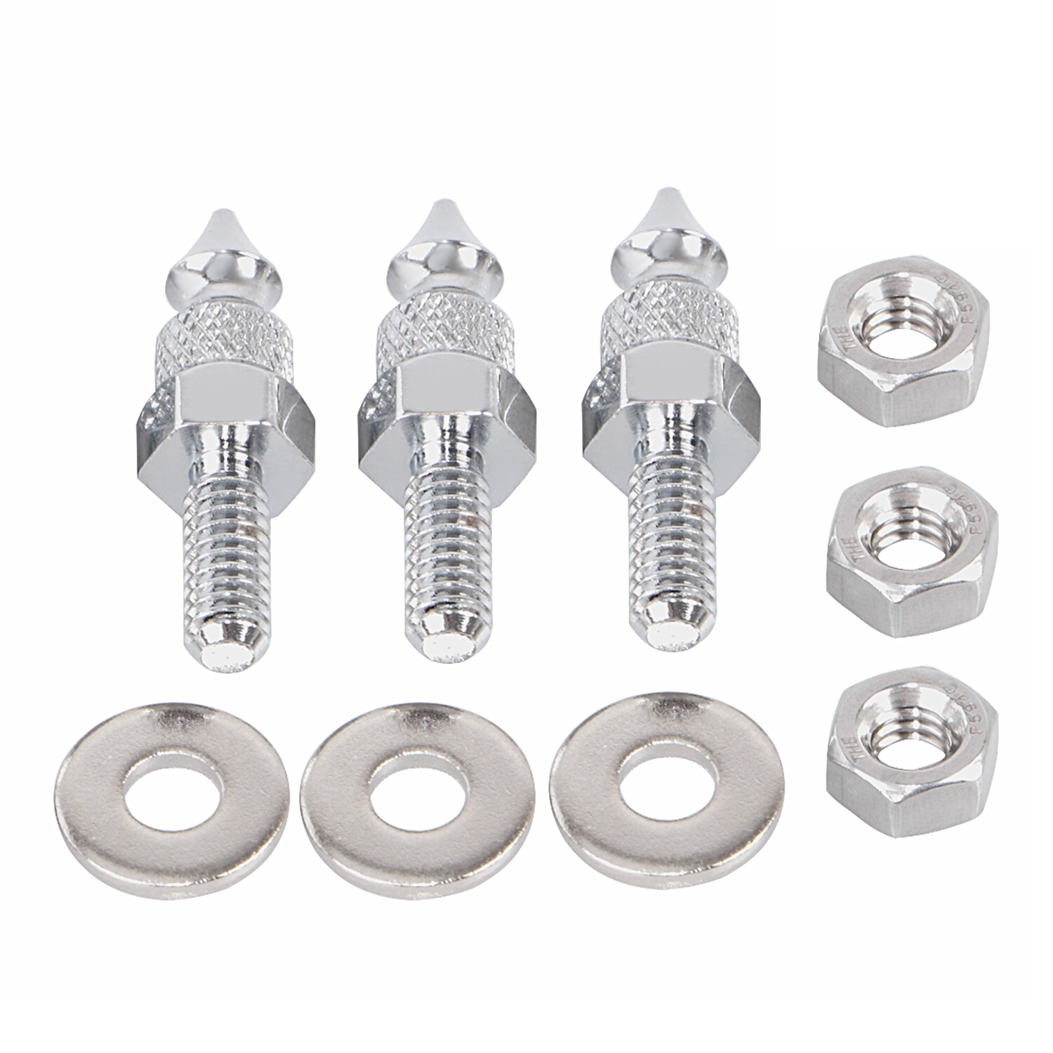 3 Pack Spiked Windshield Mount Bolts For Harley Street Electra Glide FLHTC FLHTK